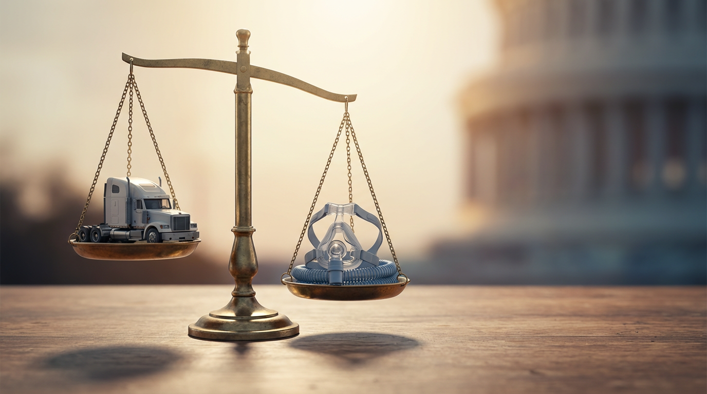 Are there legal requirements for drivers with sleep apnea?