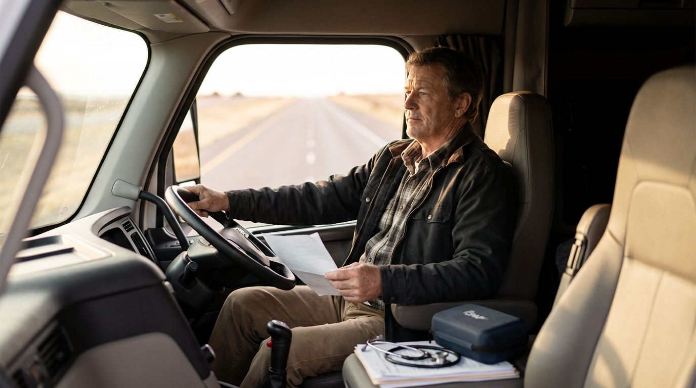 How can drivers with sleep apnea qualify again after a failed DOT physical?