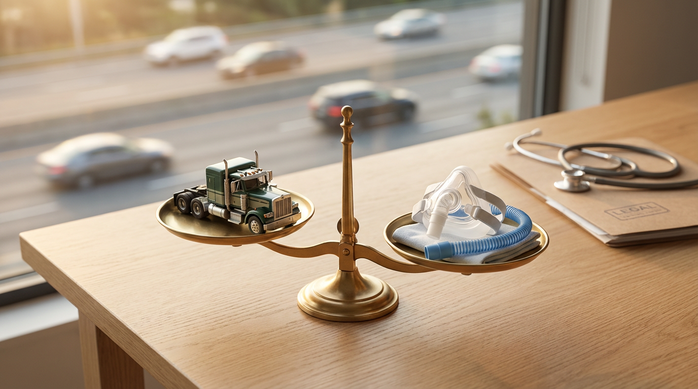 How can drivers with sleep apnea qualify again after a failed DOT physical?