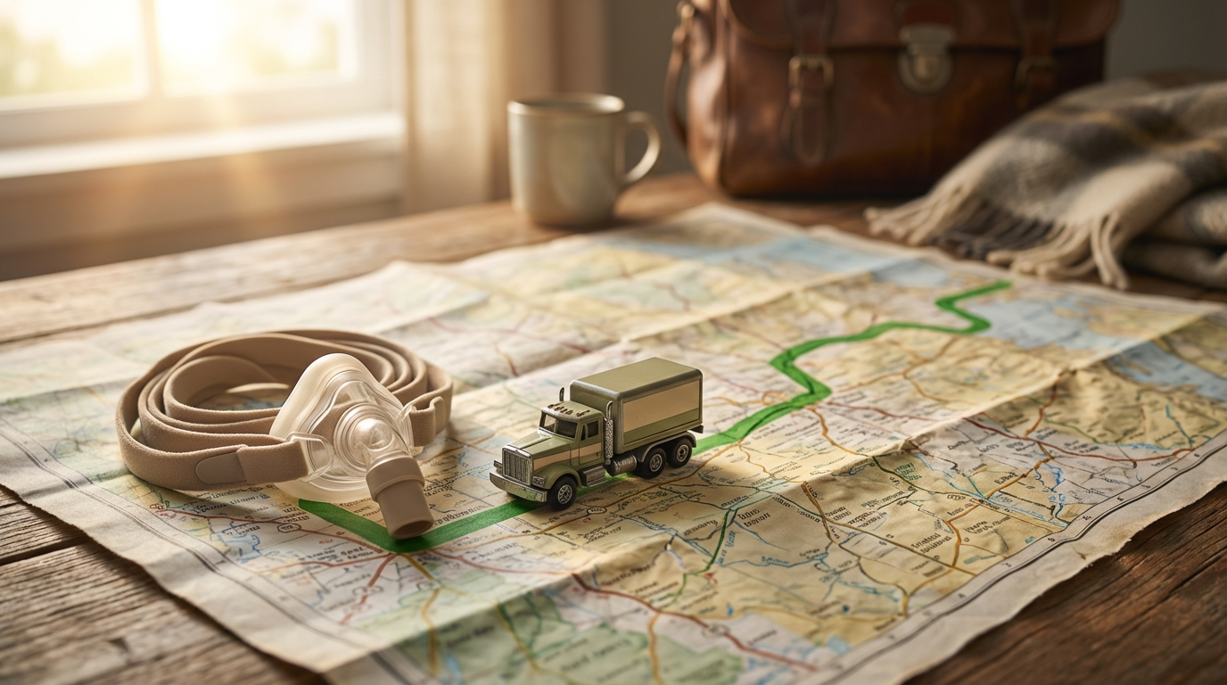 How can drivers with sleep apnea qualify again after a failed DOT physical?