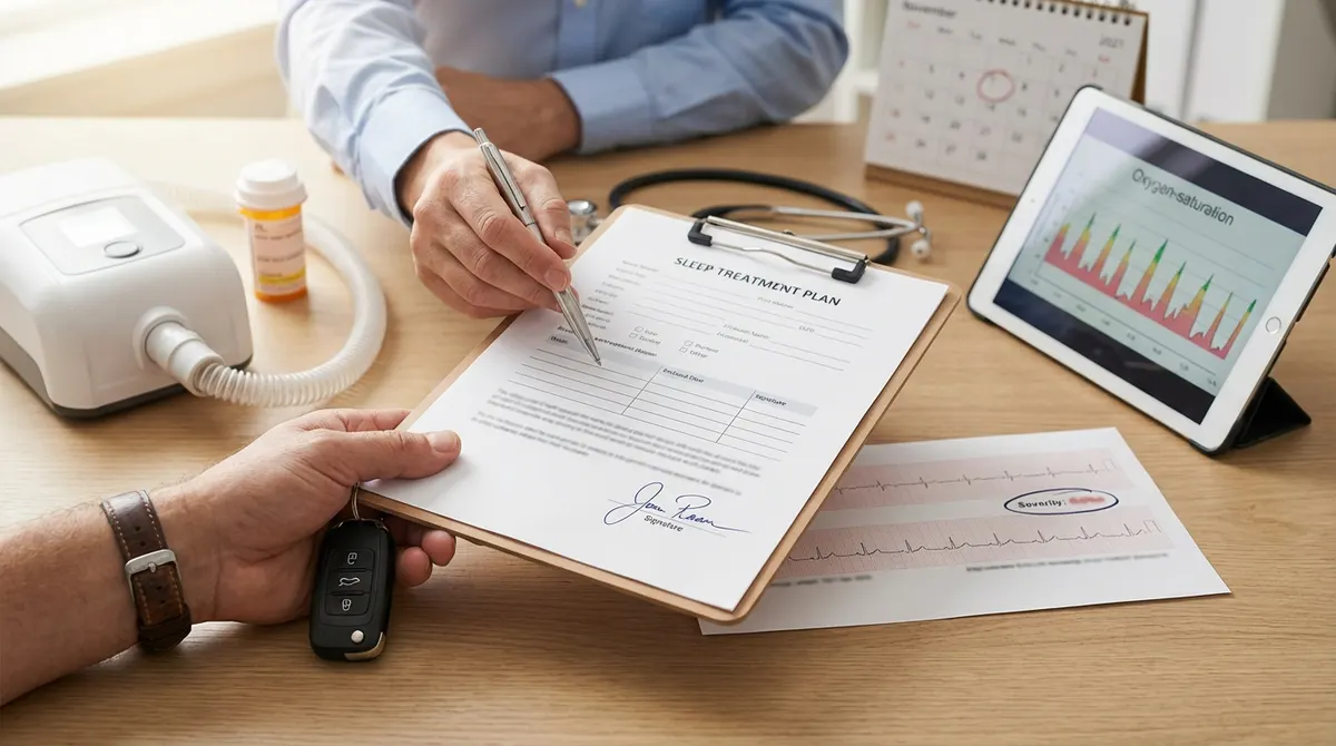How can drivers with sleep apnea qualify again after a failed DOT physical?