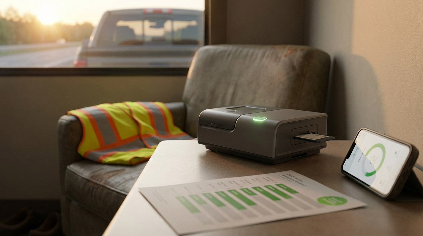 How can drivers with sleep apnea qualify again after a failed DOT physical?