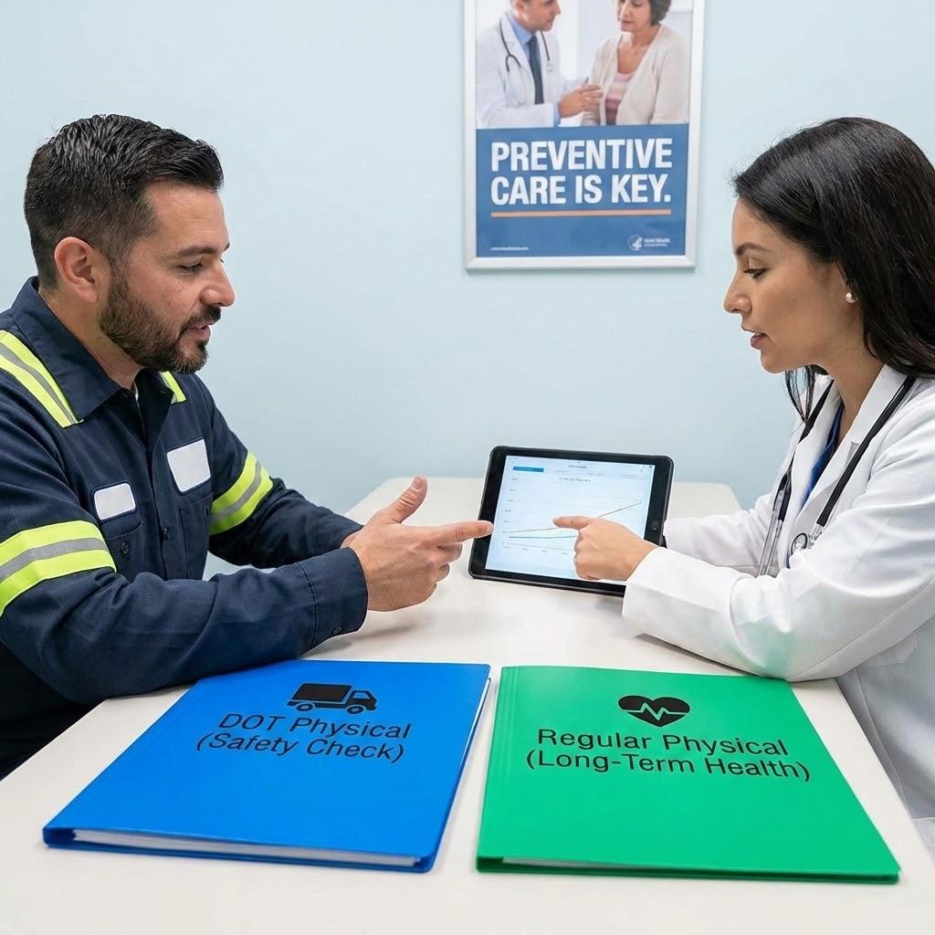 Is a DOT physical the same as a regular physical?