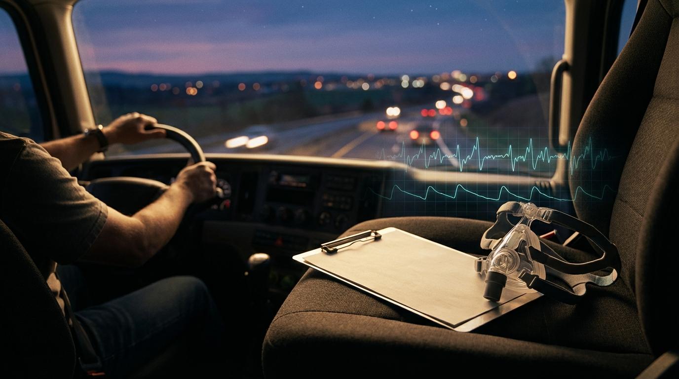 What are the current DOT requirements for sleep apnea testing for commercial drivers?