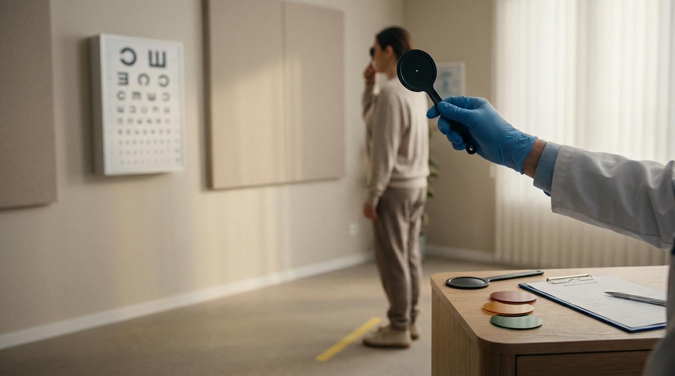 What eye chart is used for a DOT physical?