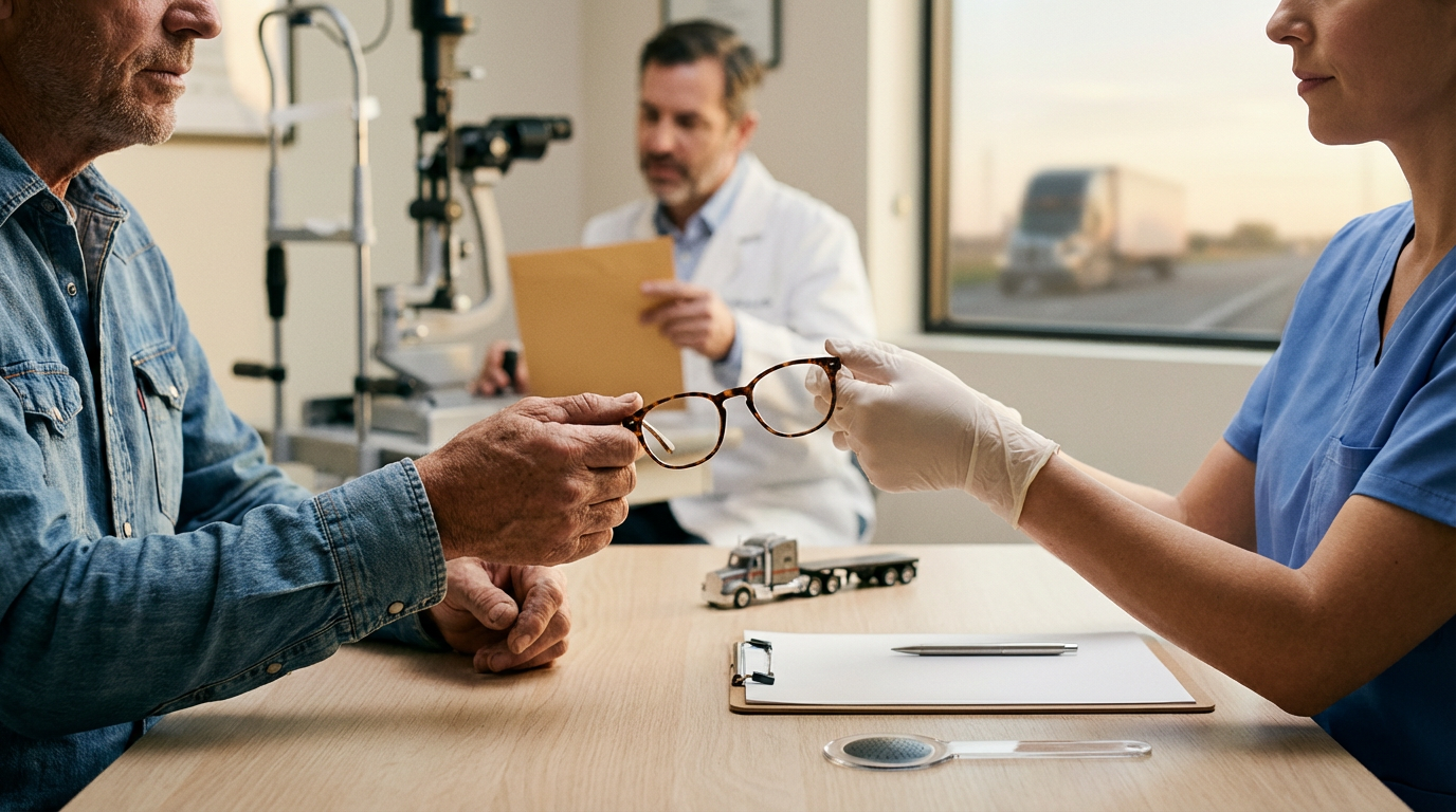 What eye chart is used for a DOT physical?