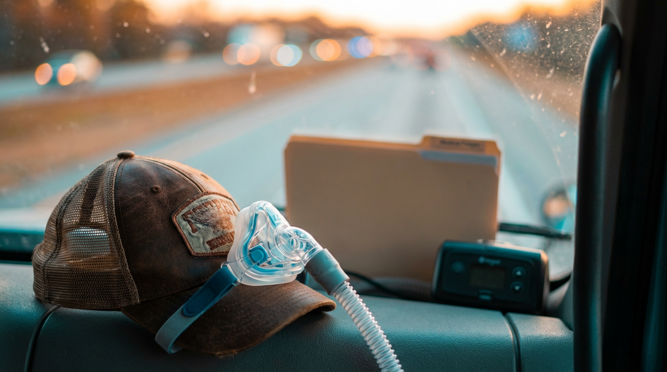 What happens if you fail a DOT physical due to sleep apnea?