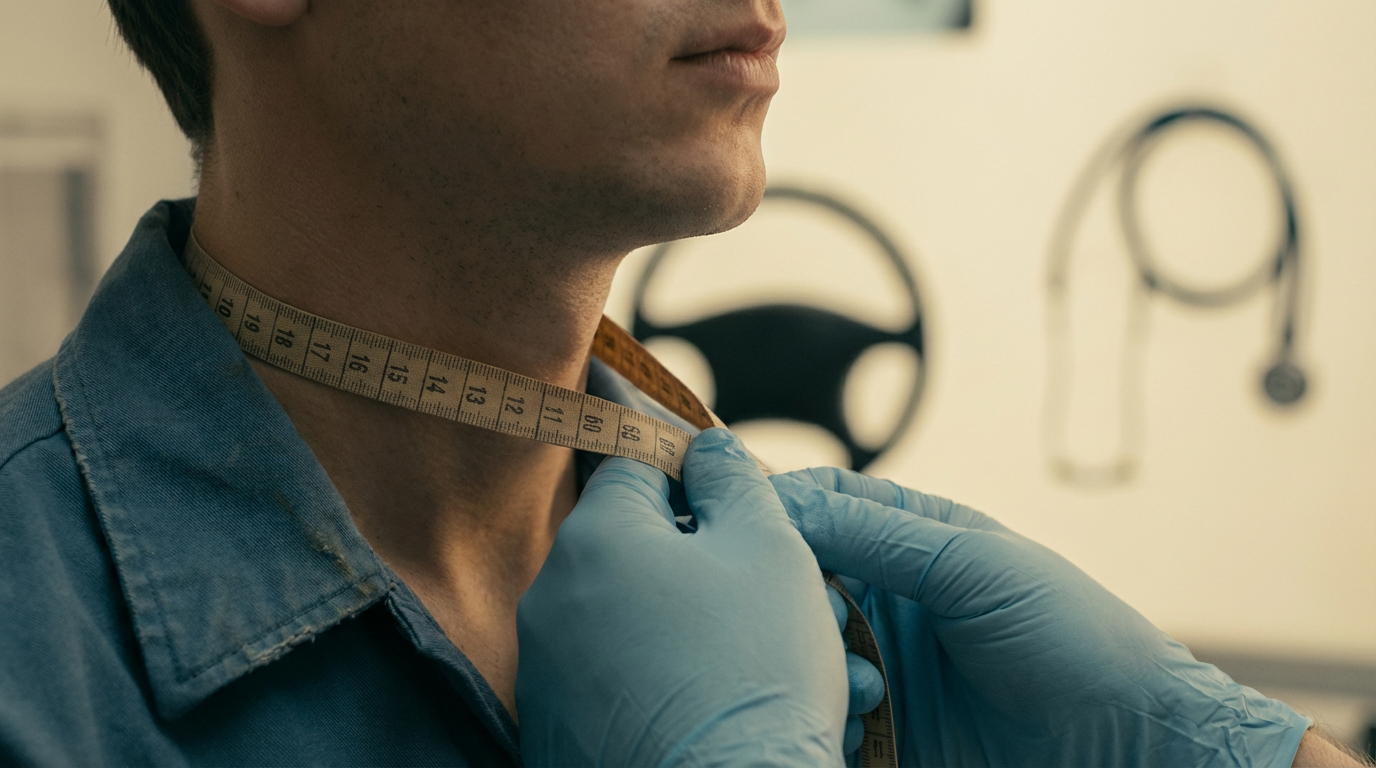 Why do they measure your neck during a DOT physical?