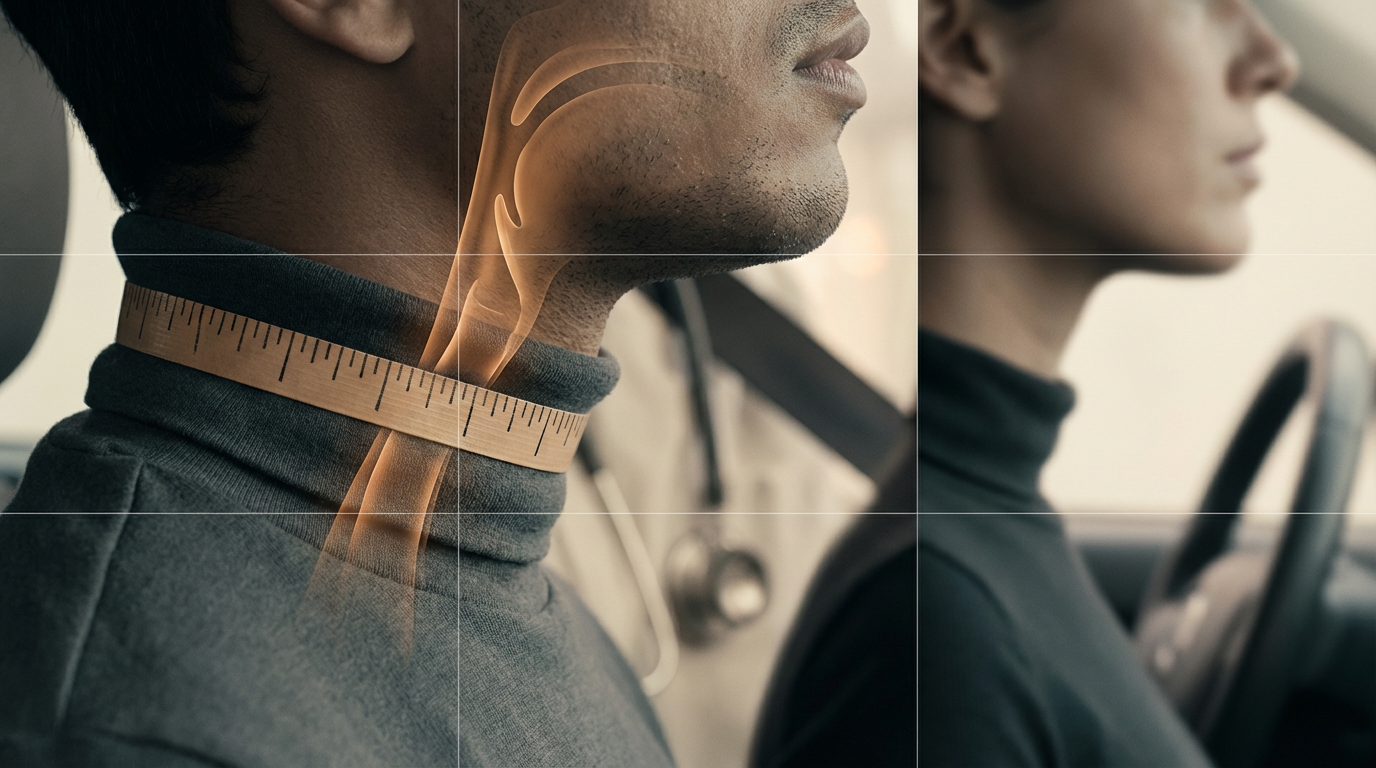 Why do they measure your neck during a DOT physical?