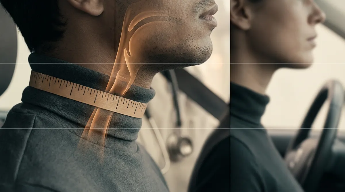 Why do they measure your neck during a DOT physical?