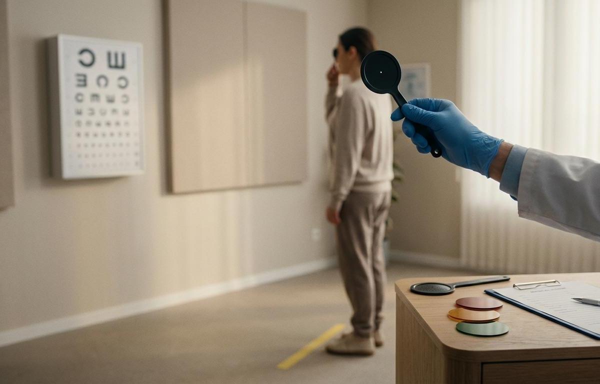 What eye chart is used for a DOT physical?