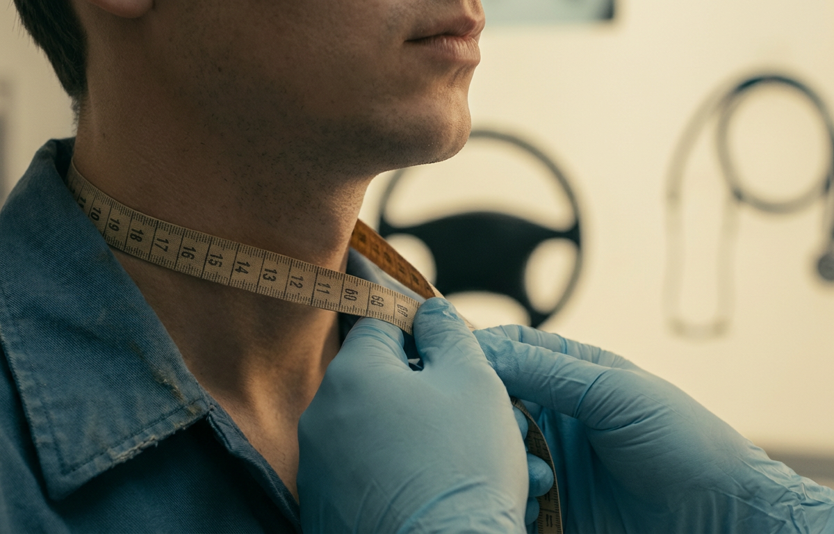Why do they measure your neck during a DOT physical?
