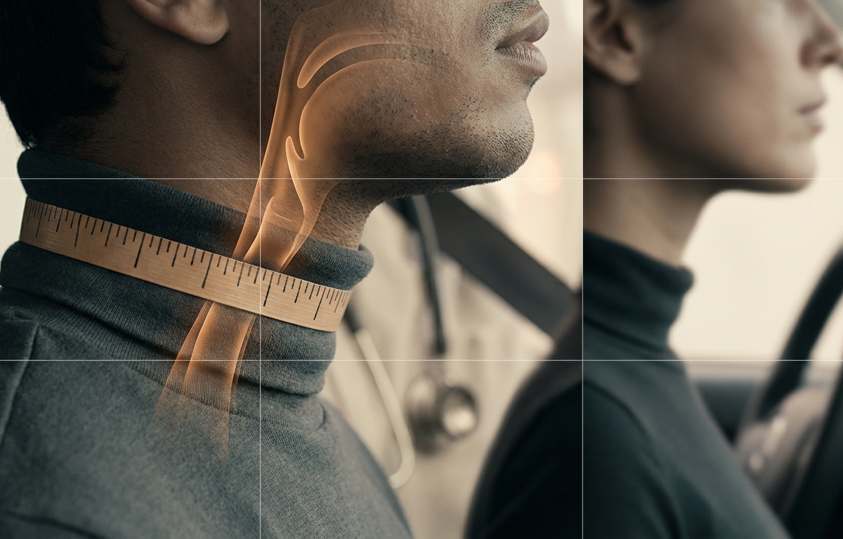 Why do they measure your neck during a DOT physical?