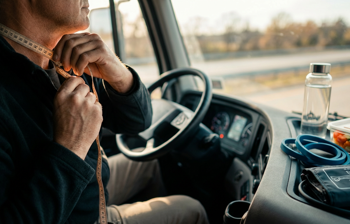 Why do they measure your neck during a DOT physical?
